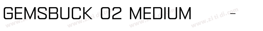 gemsbuck 02 medium字体字体转换